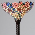 Tiffany-style Flower Torchier Lamp