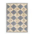 Hand-tufted Julian Ivory/ Blue Wool Rug (7'6 x 9'6)