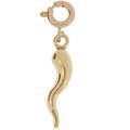 14k Gold Italian Horn Charm