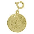 14k Gold Saint Michael Charm