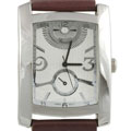 Geneva Platinum Men's Rectangle Face Watch