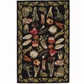 Hand-hooked Country Style Wool Rug (9'6 x 13'6)
