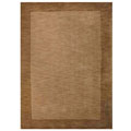 Hand-tufted Beige Border Wool Rug (5' x 8')