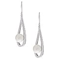 Sterling Cultured Pearl Drop Earrings