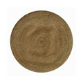 Hand-woven Braided Natural Jute Rug (6' Round)