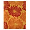 Hand-tufted Red Wool Timber Rug (7'9 x 9'9)