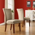 Microfiber Parson Side Chairs (Set of 2)