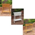 Resin and Aluminum Oval Double Planter