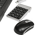 Wireless Optical Mouse and Laptop Numeric Keypad