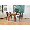 Avallon Raven Black Leather Dining Chair (Set of 2)