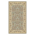Lyndhurst Floral Motif Greyish Blue/ Ivory Rug (3'3 x 5'3)