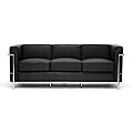 LC Black Leather Sofa