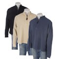 SDI Men's Waffle Knit Quarter Zip Pullover