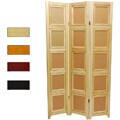 Wooden 3-panel Double-sided Photo Frame Room Divider (China)