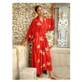 Women's Red Passion Batik Robe (Indonesia)
