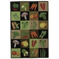 Facts relating to Vintage wedgwood Hand-hooked Vintage Vegetable Collage Rug (3'9 x 5'9)