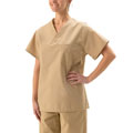 Medline Unisex Reversible Khaki Scrub Top