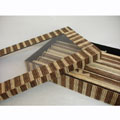 Set of 6 Handmade Natural Lidi Placemats (Indonesia)