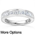 14k Gold 1ct TDW Princess Diamond Wedding Band