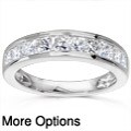 14k Gold 1ct TDW Princess Diamond Wedding Band