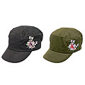 Hailey Emroidered Rose Military Hat