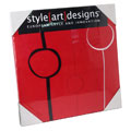 Handcrafted Red Ultrasuede Wall Art