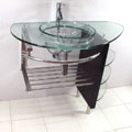 Contemporary Glass Vanity Set