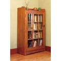 Mission Solid Oak Bookcase with Glass Door