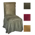 Micro Suede Parsons Chair Slipcover Pair