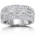 14k White Gold 1/2ct TDW Round Diamond Band