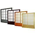 Wood and Rice Paper Eudes Shoji Double-sided Sliding Door Kit (China)