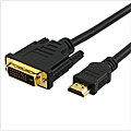 Black 6.5-foot HDMI-DVI Cable