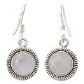 Moonstone Moon Over India Earrings (India)
