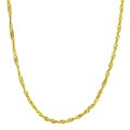 14k Yellow Gold 18-inch Singapore Chain (1 mm)