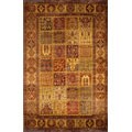 Wilton rug information Woven Dora Bachtiari Cognac Rug (7'8 x 9'10)