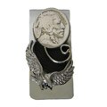 Handcrafted Eagle and Nickel Money Clip (Native American)
