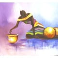 The Tribal Girl Canvas Art (Ghana)