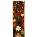 Fine-spun Daises Brown/ Multi Area Runner (2'4 x 6'7)
