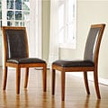 ETHAN HOME Aiden Dark Chocolate Side Chairs (Set of 2)