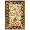 Hand-tufted Black Wool Rug (5 x 8)