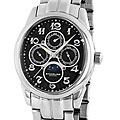 Stuhrling Original Aviator Calendar Moon Phase Swiss Quartz Watch