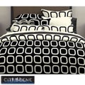 Block Party Black/ Cream Duvet Cover Set
