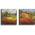 Country Village Stretched Canvas Art Set