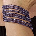 Blue Iolite 7-row Bracelet