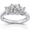 14k White Gold 2-1/5ct TDW Radiant Diamond Ring