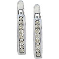 Amazing pamphlets on Gold surfboard Necklace 10k White Gold 1/4ct Diamond Hoop Style Earrings ( K-L, I3)