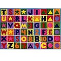 Numbers and Letters Rug (3'3 x 4'10)