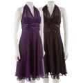 Connected Apparel Illusion Halter Dress