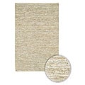 Hand-woven Natural Leather Rug (8' x 11')