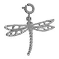 14k White Gold Dragonfly Charm